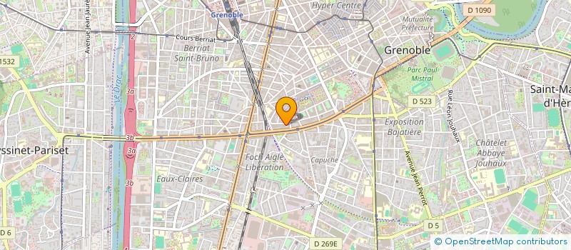 localisation de l'entreprise MONSIEUR BENJAMIN BAPTISTE  GRENOBLE