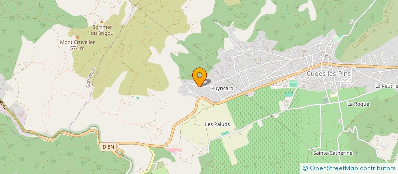 localisation de l'entreprise MONSIEUR BENJAMIN BARBOLINI  CUGES-LES-PINS