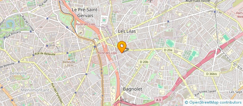 localisation de l'entreprise MONSIEUR BENJAMIN BARDA à LES LILAS