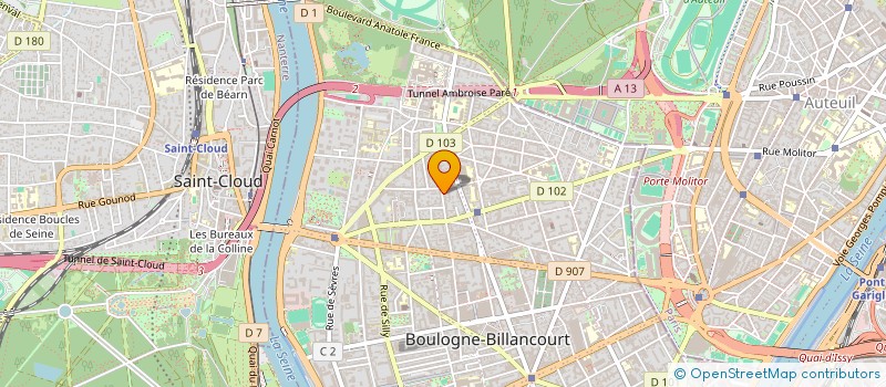 localisation de l'entreprise MONSIEUR BENJAMIN BARICOS à BOULOGNE-BILLANCOURT