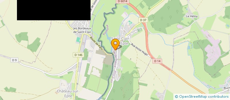 localisation de l'entreprise MONSIEUR BENJAMIN BAROIS  SAINT-CLAIR-SUR-EPTE