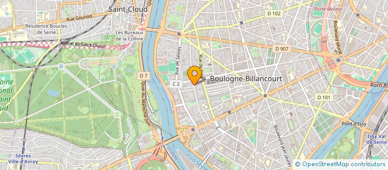localisation de l'entreprise MONSIEUR BENJAMIN BARON à BOULOGNE-BILLANCOURT