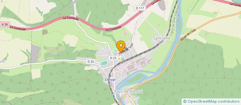 localisation de l'entreprise MONSIEUR BENJAMIN BARON  MANDEURE