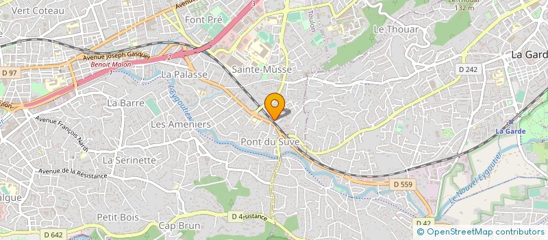 localisation de l'entreprise MONSIEUR BENJAMIN BARRUTIETA  TOULON