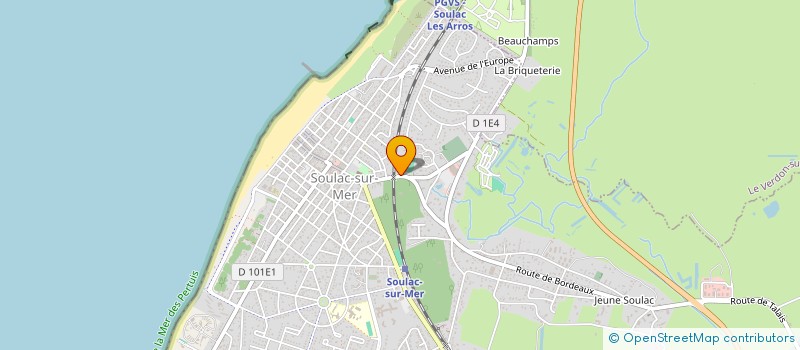 localisation de l'entreprise MONSIEUR BENJAMIN BART  SOULAC-SUR-MER