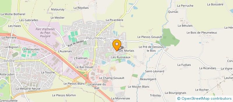 localisation de l'entreprise MONSIEUR BENJAMIN BASSET  MONTAUBAN-DE-BRETAGNE