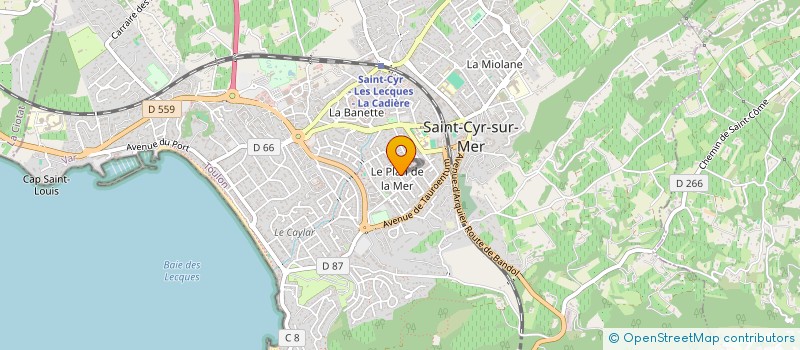 localisation de l'entreprise MONSIEUR BENJAMIN BASTIDE à SAINT-CYR-SUR-MER