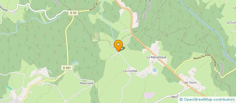 localisation de l'entreprise MONSIEUR BENJAMIN BASTIEN  SAINT-GENEST-MALIFAUX