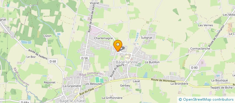 localisation de l'entreprise MONSIEUR BENJAMIN BATAILLARD à BAGE-DOMMARTIN