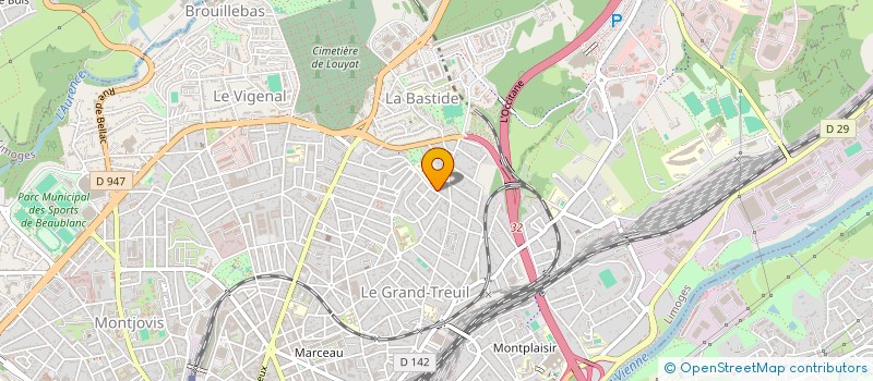 localisation de l'entreprise MONSIEUR BENJAMIN BATAILLE à LIMOGES
