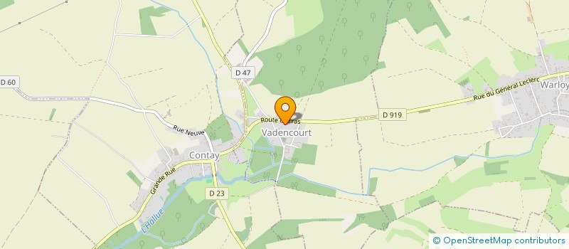 localisation de l'entreprise MONSIEUR BENJAMIN BATICLE  VADENCOURT