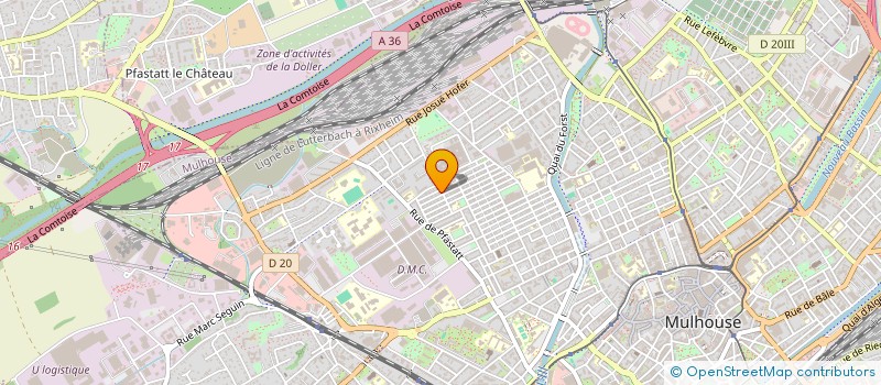 localisation de l'entreprise MONSIEUR BENJAMIN BATJILIS  MULHOUSE