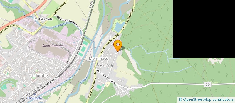 localisation de l'entreprise MONSIEUR BENJAMIN BAUDRY  MONTMACQ