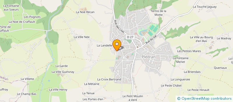 localisation de l'entreprise MONSIEUR BENJAMIN BAUSSON  PLEDRAN