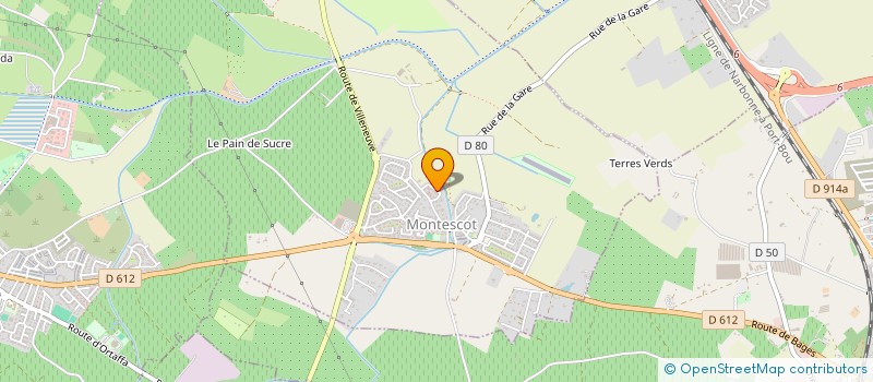 localisation de l'entreprise MONSIEUR BENJAMIN BAUX  MONTESCOT