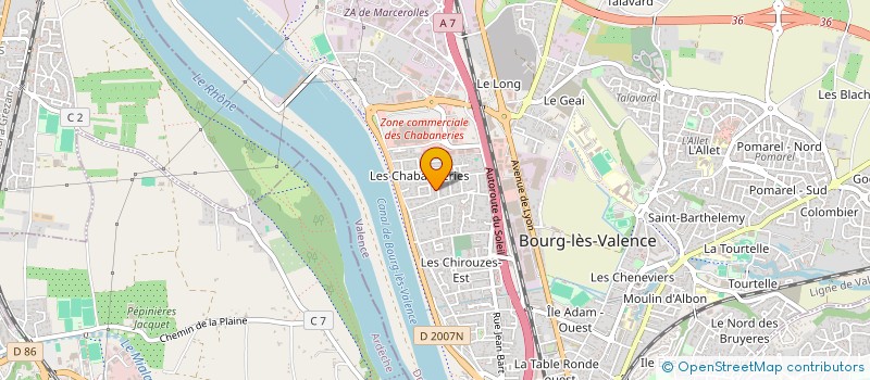 localisation de l'entreprise MONSIEUR BENJAMIN BAYLE  BOURG-LES-VALENCE