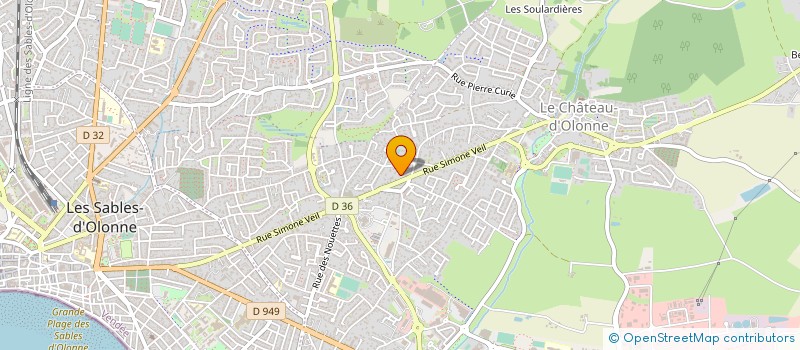 localisation de l'entreprise MONSIEUR BENJAMIN BEAUCHENE à LES SABLES D'OLONNE