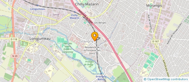 localisation de l'entreprise MONSIEUR BENJAMIN BEAUMEL  CHILLY-MAZARIN