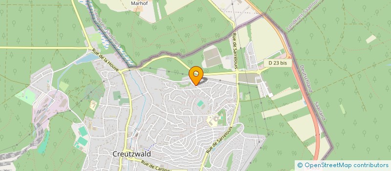 localisation de l'entreprise MONSIEUR BENJAMIN BEAUQUEL  CREUTZWALD