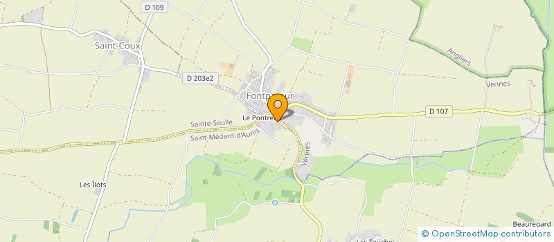 localisation de l'entreprise MONSIEUR BENJAMIN BECAULT  SAINT-MEDARD-D'AUNIS