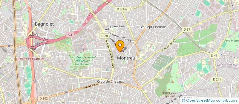 localisation de l'entreprise MONSIEUR BENJAMIN BECIDAN à MONTREUIL