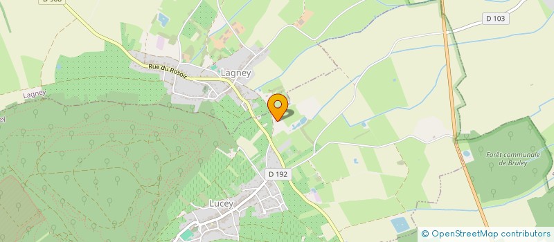 localisation de l'entreprise MONSIEUR BENJAMIN BECKER  LUCEY