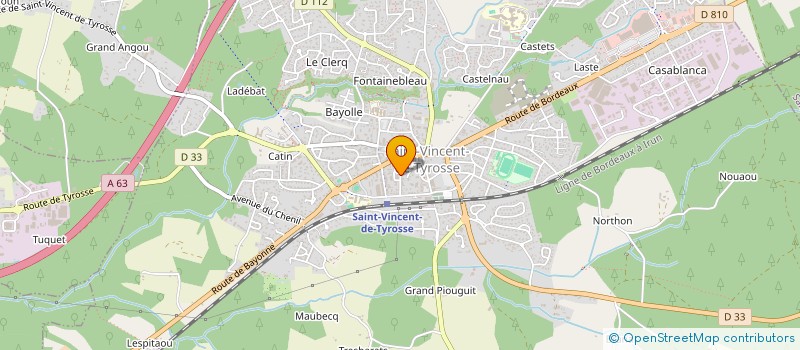 localisation de l'entreprise MONSIEUR BENJAMIN BEGUE  SAINT-VINCENT-DE-TYROSSE