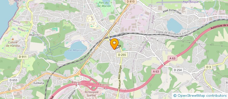 localisation de l'entreprise MONSIEUR BENJAMIN BELALBRE  BIARRITZ