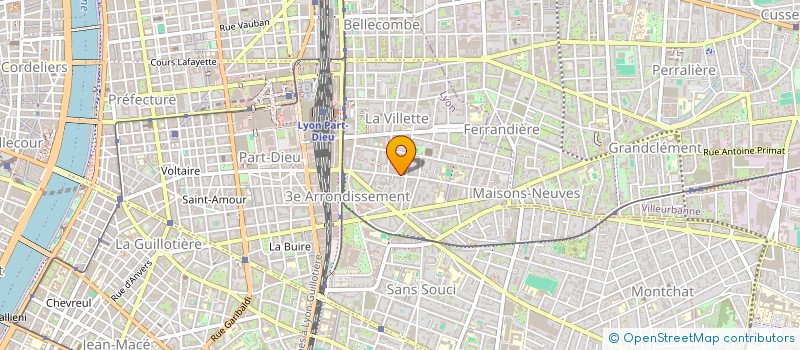 localisation de l'entreprise MONSIEUR BENJAMIN BELLANGER  LYON