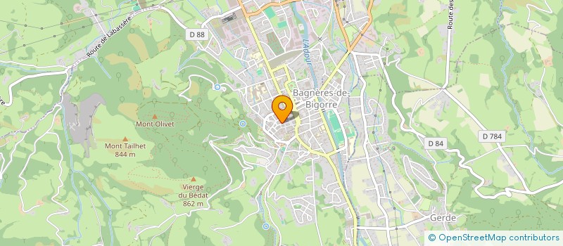 localisation de l'entreprise MONSIEUR BENJAMIN BELOSCAR  BAGNERES-DE-BIGORRE