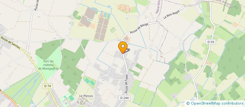 localisation de l'entreprise MONSIEUR BENJAMIN BENESTEAU  MAZE-MILON