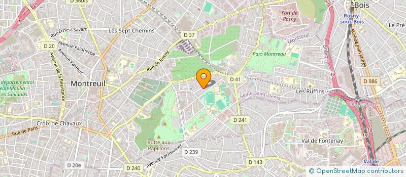 localisation de l'entreprise MONSIEUR BENJAMIN BENJAMIN QUELLEC à MONTREUIL