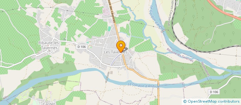 localisation de l'entreprise MONSIEUR BENJAMIN BENOIT  RIBAUTE-LES-TAVERNES