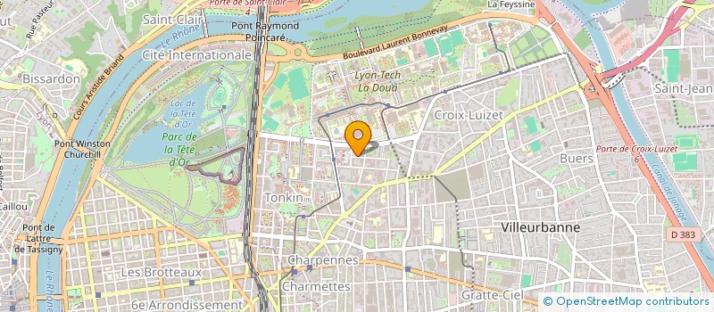 localisation de l'entreprise MONSIEUR BENJAMIN BEPOU  VILLEURBANNE