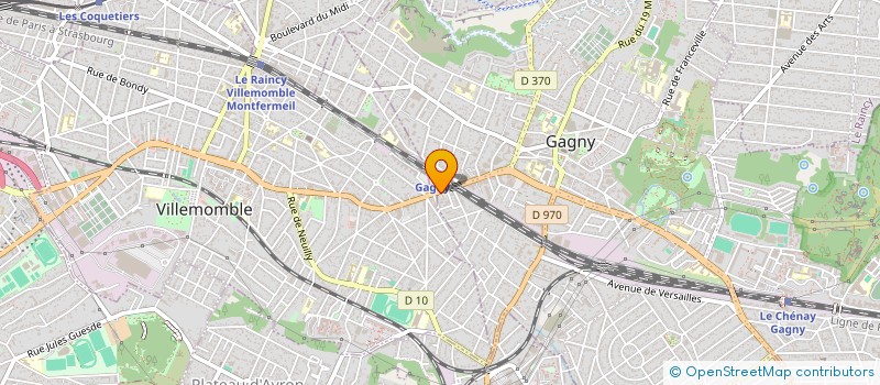 localisation de l'entreprise MONSIEUR BENJAMIN BERNARD à GAGNY