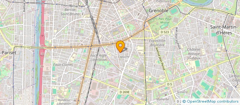 localisation de l'entreprise MONSIEUR BENJAMIN BERNARD  GRENOBLE