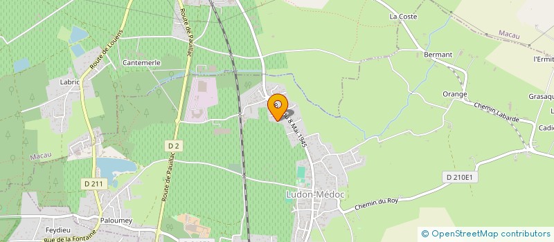 localisation de l'entreprise MONSIEUR BENJAMIN BERNEDE  LUDON-MEDOC