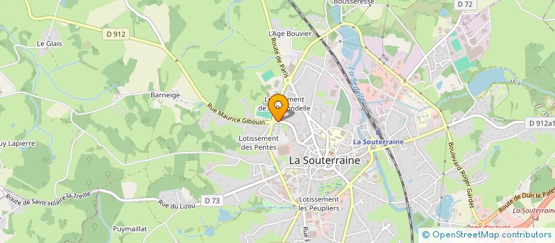 localisation de l'entreprise MONSIEUR BENJAMIN BERNICHON  LA SOUTERRAINE