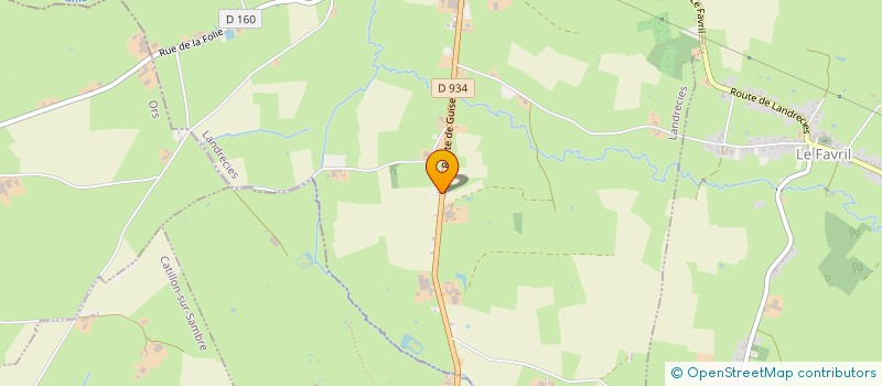 localisation de l'entreprise MONSIEUR BENJAMIN BERNIER  LANDRECIES