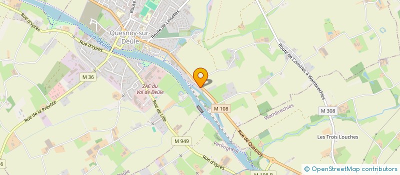 localisation de l'entreprise MONSIEUR BENJAMIN BERTHE à QUESNOY-SUR-DEULE