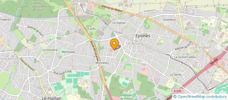 localisation de l'entreprise MONSIEUR BENJAMIN BERTRAND  EYSINES