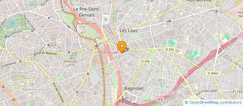 localisation de l'entreprise MONSIEUR BENJAMIN BESSIS à LES LILAS