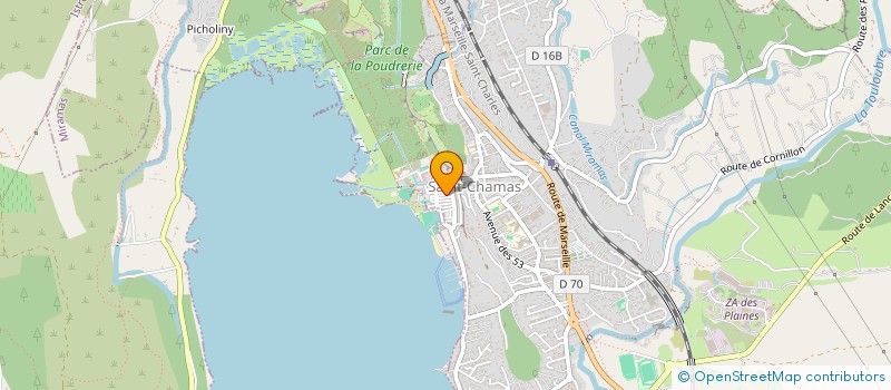 localisation de l'entreprise MONSIEUR BENJAMIN BEUGNIES  SAINT-CHAMAS