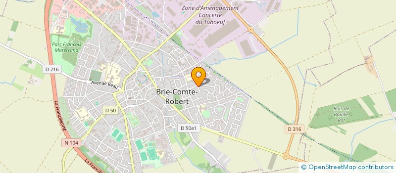 localisation de l'entreprise MONSIEUR BENJAMIN BEUGNON  BRIE-COMTE-ROBERT