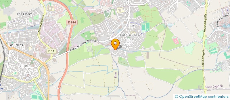 localisation de l'entreprise MONSIEUR BENJAMIN BEURE  LATOUR-BAS-ELNE