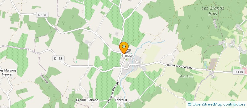 localisation de l'entreprise MONSIEUR BENJAMIN BEZIAUD  THEZAC