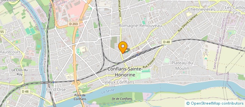 localisation de l'entreprise MONSIEUR BENJAMIN BIGOT  CONFLANS-SAINTE-HONORINE