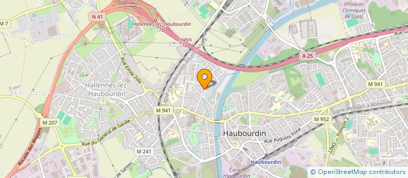 localisation de l'entreprise MONSIEUR BENJAMIN BIGOT  HAUBOURDIN