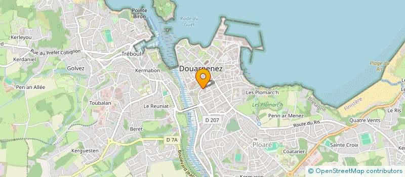 localisation de l'entreprise MONSIEUR BENJAMIN BILLOT  DOUARNENEZ