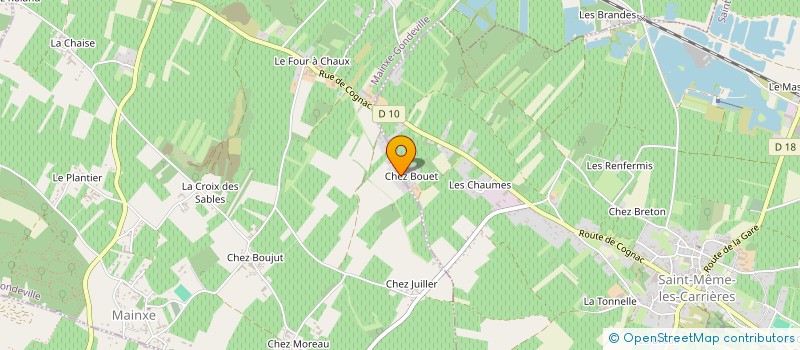 localisation de l'entreprise MONSIEUR BENJAMIN BLAINEAU à SAINT-MEME-LES-CARRIERES